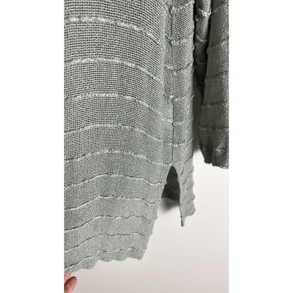 Vintage Staples Womens Rayon Gauzy Button Up Shoulder Pads Blouse‎ Made In USA M - Picture 7 of 12